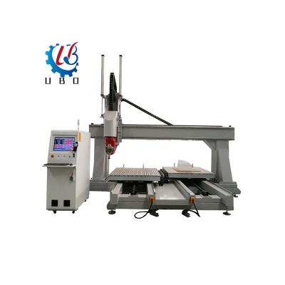 China Syntec Head Machine ATC CNC Furniture 5axis Ubo MDF CNC Router Milling Machine Side Hole 3D 1200X1200MM EN Swing WOOD ACRYLIC ALUMINUM for sale