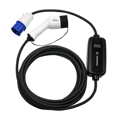 China CELFED Brand Electric Car Charger 32A Ev Charger Portable Charger For Electric Cars Type - 2 With 8M Bag for sale