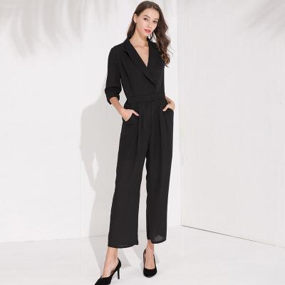 China Fashionable and stylish lady's overalls breathable ladies casual jumpsuit suitable for young women for sale