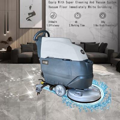 China Rechargeable Hotels MLEE 510B 110V/220V Battery Auto Tile Walk Behind Floor Scrubber for sale