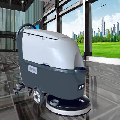 China MLEE-M3 Hotels Garage Scrubber Machine Floor Vacuum Warehouse Walk Behind Floor Cleaning Machine for sale