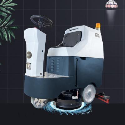 China Hotels MLEE 800BT 100/110L Electric Automatic Floor Sweeper Vacuum Double-Brush Floor Cleaning Machine for sale