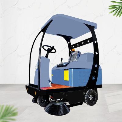 China MLEE1480 Hotels Factory Airport Floor Sweeper Battery 48V Electric Road Sweeper Cleaning Machine for sale