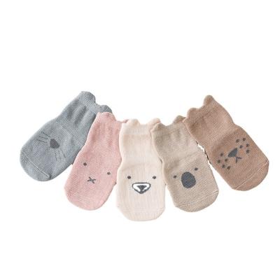 China Baby Boy Girls Cotton Sporty Cute Animal Autumn Sock Indoor Non-Slip Floor Bumps Anti Slip Grip Toddler Soft Baby Socks for sale