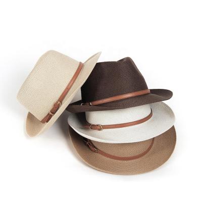 China Cheap Straw Hat For Men Wholesale Summer Beach Panama Hat Customized By Picture for sale