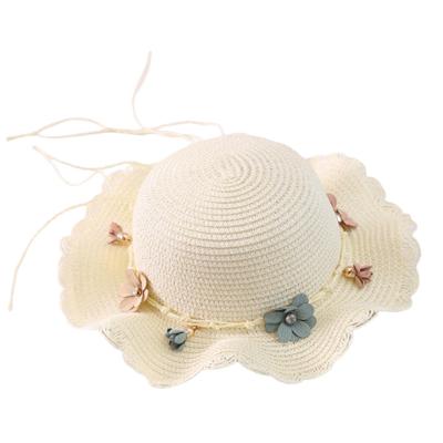 China Picture Kids Wholesale Kids Straw Hat And Bag Summer Beach Unisex Paper Set for sale