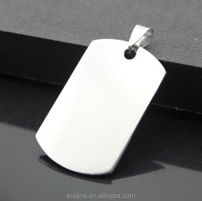 China New Arrival CLASSIC Stainless Steel Dogtag Charm Pendant Necklace BN82612 for sale