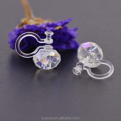 China New Supply Elegant Rainbow Color Plastic Crystal Ball Earrings For Jewelry Making CP85234 for sale