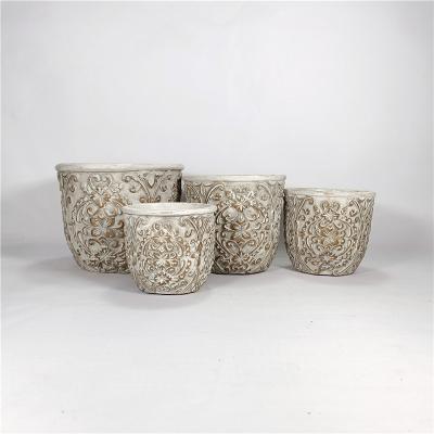 China Latest Promotion Price Modern Flower Cement Planter Garden Pot for sale