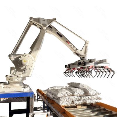 China Beverage High Speed bag robot palletizer machine Robot palletizing Machine ABB IRB660 Case Robotic Palletising Machine for sale