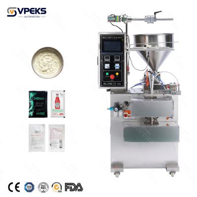 China 3 sides seal VPKES Honey Stick Bag Packaging Machine Viscous Liquid Sachet Filling Machine for sale