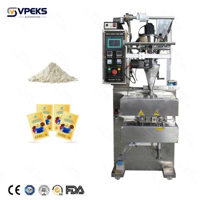 China 3 sides seal 50g 100g 500g film bag powder packing machine sachet maize meal packaging machine for fine powder for sale