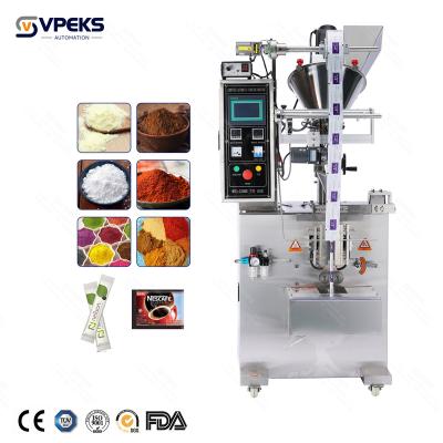 China 3 sides seal Automatic filling machine Vertical Form Fill Seal With Auger Filler Packing System for Powder, Spices, Coffee, Cocoa for sale