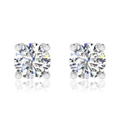 China Wholesale Moissanite Wedding Studs Earrings 0.3ct to 2.0ct Sustom Sterling Silver 925 Earring 2021 Women Silver Jewelry for sale