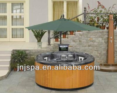 China TV Series 5 Centripetal Ingenious Person Around TV Outdoor Spa, Acrylic Hot Tub JNJ SPA-521 for sale