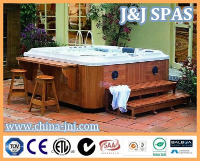 China Brilliant Jacuzzi Series For 5-6 Person Lucite Acrylic Whirlpool Outdoor Hot Tub JNJ J-838 for sale