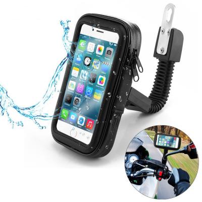 China Motorcycle 360 ​​Degree Rotatable Phone Holder Adjustable GPS Handlebar Mobile Phone Filter Mounts Anti-fall Durable Waterproof for sale