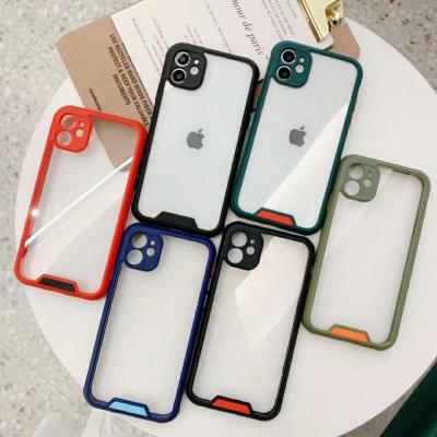 China 2021 Anti-drop hot sale luxury clear soft tpu case for phone 12 pro phone 13 max transparent shockproof case for sale