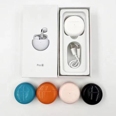 China In-Ear Special Design And New Colorful Wireless Earphone Super Sound TWS Pro 6 Touch Control Wireless Earphone for sale