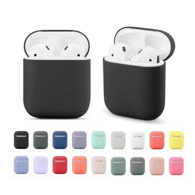 China 2021 top selling eco-friendly products silicone earphone case for airpods charging box bags multi-colors earphone cover for sale