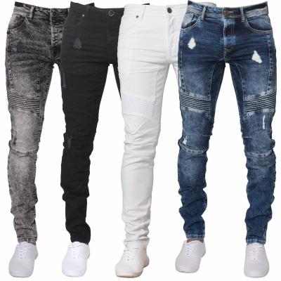 China Breathable Supplier of International Brands---Custom Tapered Stacked Slim Fit Jeans Mens Pants Mens Jeans Pants for sale