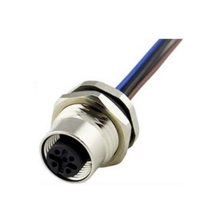 China Molding Air Plug IP67 IP68 Cable M5 M8 M12 Binding 8pin Female Connector for sale