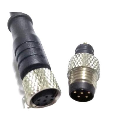 China M8 3p 4p 5p connectors binding molding equivalent male and m8 female connector, waterproof ip67 m8 connector for sale