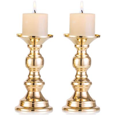 China Modern Simple Direct Metal Candlestick Wedding Factory Decoration Centerpieces Home Table Center Candlestick for sale