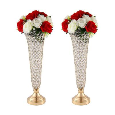 China Handmade Crystal Stand Flower Rack Table Decoration Centerpiece Flower Rack From China Manufacturer for sale