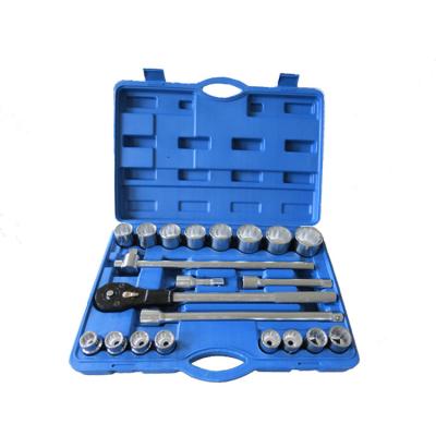 China Best Repair Truck Repair Tool 3/4 Drive 22 Pieces Universal Socket Set Metric Machinery for sale