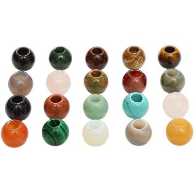 China Large Loose Stone 12mm To 14mm (5mm) Hole Charms Bead Fits Bracelet, Jewelry Making Crystal DIY Stone for sale