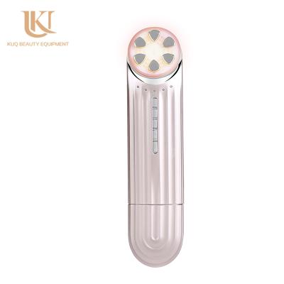 China Multifunctional Blood Vessels Removal KUQ Skin Tightening Facial Cool Home RF EMS Beauty Facial Cool Led Instrument for sale