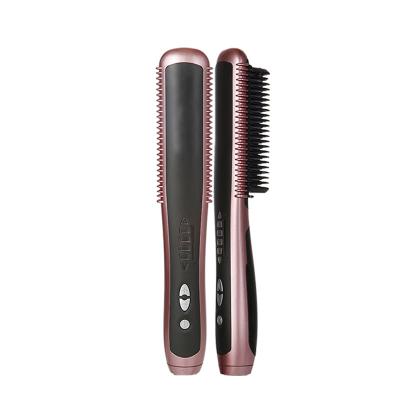 China Hair Modeling Styling Straight Hair Comb Straightener Straight Bun Dual Function Curl Straightening Artifact Lazy Comb for sale