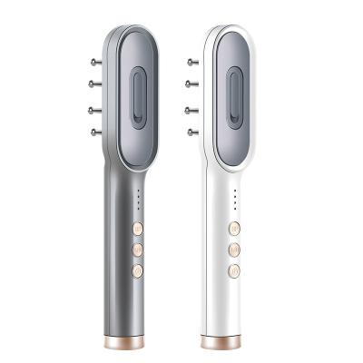 China Home Rechargeable Scalp Care Comb Laser Phototherapy Hair Growth Comb Electric USB Massage Comb Hair Growth for sale