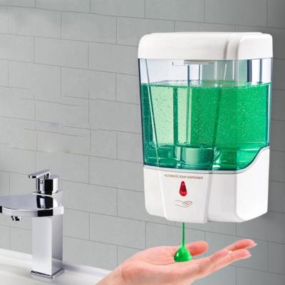 China Foam Wall Mounted Automatic Hand Sanitizer Sensor Touchless Dispenser 700ml Capacity Soap Detergent Dispenser For Bathroom Kitchen for sale