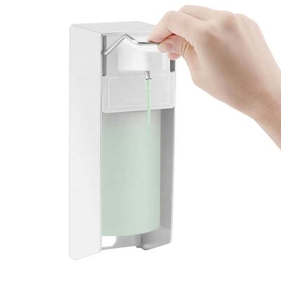 China Foam Soap Dispenser 500ml Elbow Press Sanitizer Wall Mounted Manual Soap Hand Pump Liquid Sanitizer Dispenser For School Hotel Home Hospital for sale