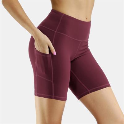 China Breathable Seamless Antibacterial Seamless Antibacterial Workout Gym Jogger Yoga Shorts Womens Elastic Four Way Stretch Running Gym Yoga Short Shorts for sale