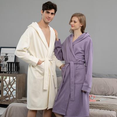 China Wholesale homeware thermal nightgown flannel bathrobe pajamas comfortable sleepwear thickened couples thermal loungewear seller for sale