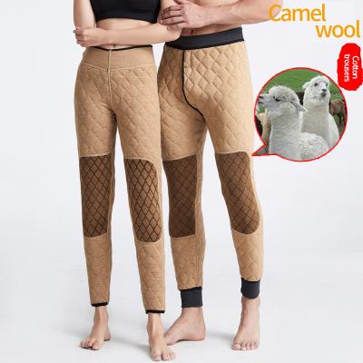 China Camel Hair Long Johns Super Thick Thermal Underwear Couples Johns Thermal Mens Underwear Long High Waist Thermal Men's Push Ups for sale