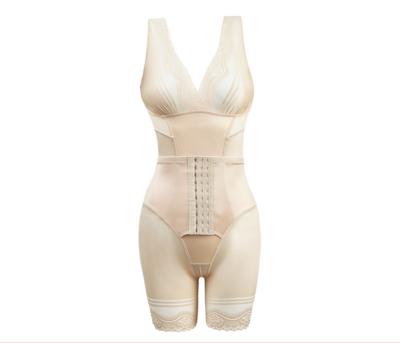 China Antibacterial Undress Behind Shapewear Bodysuit Frontline Button Tummy Control Waist Sculpting Bodysuit Shapewear for sale