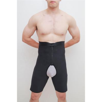 China QUICK DRY panties body shaper waist control tummy shapewear underwear shorts high waist slimming anti buckle men shapewear crotchless shorts for sale