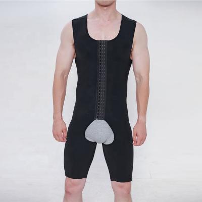 China QUICK DRY Waist Trainer Butt Lifter Butt Lifter Body Shapewear Control Body Shaping Underwear Slimming Crotchless Men Shapewear for sale