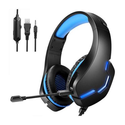 China Earphone Headphones Wired Games Noise Cancel Mobile Ps4 Headset Headset Gaming Earphone With Mic Phone Led Light For Computer for sale