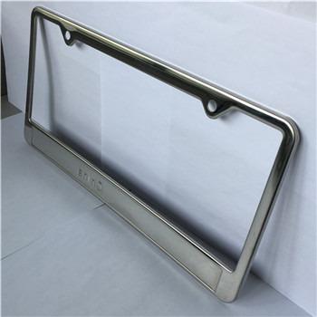 China USA Cars Ss Car Number Plate Holder Cover Sublimation Zinc Aluminum License Plate Frame Flip For Car for sale