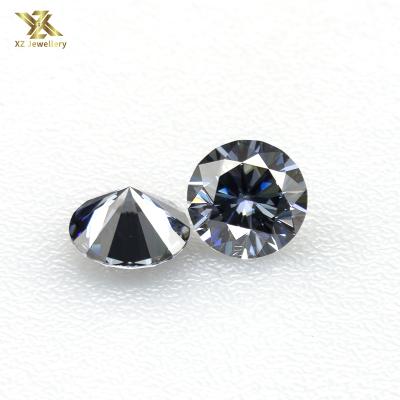 China Fire round 1.25ct brilliant cut 7mm moissanite diamond color set or gray moissanite for jewelry making for sale