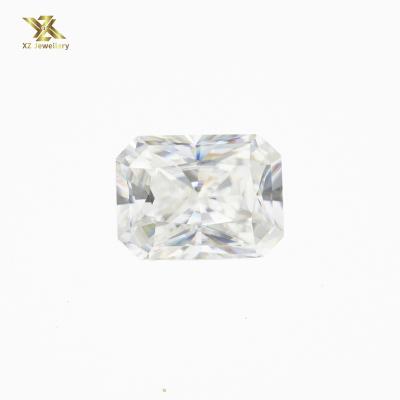 China Wholesale price play or color fire heating element cut 6x8mm 2ct DEF color moissanite loose diamond synthetic gemstone for sale