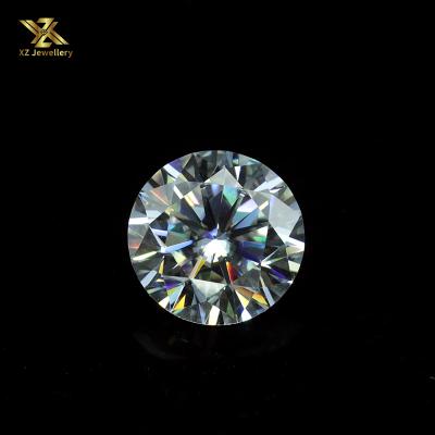 China Set of Color or Fire Cut Brilliant Round White Moissanite Loose VVS Synthetic Gemstone E-F Wholesale 6.5mm 1ct for sale