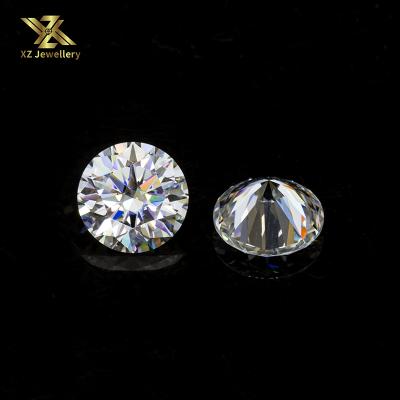 China Fire wholesale 1 carat 6.5mm moissanite diamond moissanite colorless white set or colorless gemstone for ring for sale