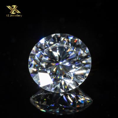 China Color Play or Brilliant Fire 8.0MM Cut Round White Loose Shape DEF Moissanite Stone by High Quality Rough Moissanite for sale