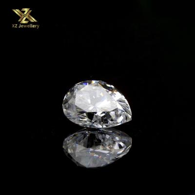 China Color Game Or Fire Wholesale 1.5ct Pear White E-F Shape Brilliant Clear 6X9mm Color VVS Moissanite Cut For 14K Gold Engagement Ring for sale